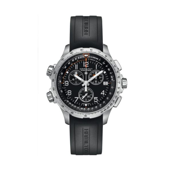 OROLOGIO HAMILTON KHAKI AVIATION X-WIND GMT CHRONO QUARTZ