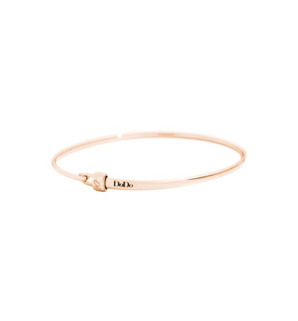 BRACCIALE BANGLE CON STOPPER ORO ROSA