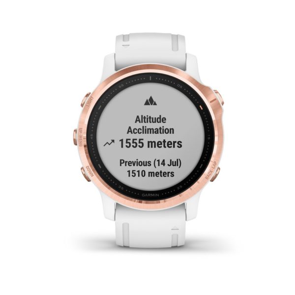 GARMIN- FENIX 6S (glass PRO) Rosegold White