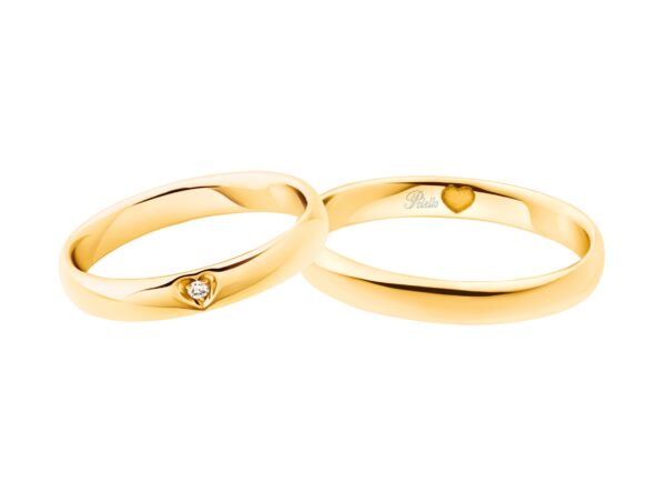 anello oro giallo e diamanti